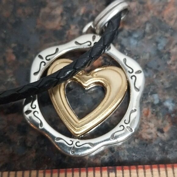 Reversable BRIGHTON Heart Necklace....NEW - Picture 4 of 7